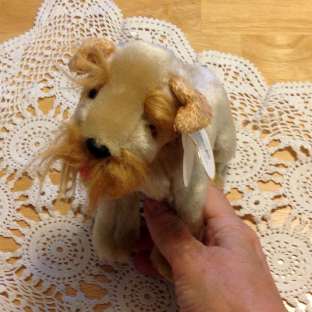 Ty Beanie Babies Schnitzel Dog Plush  2002, anniversary release